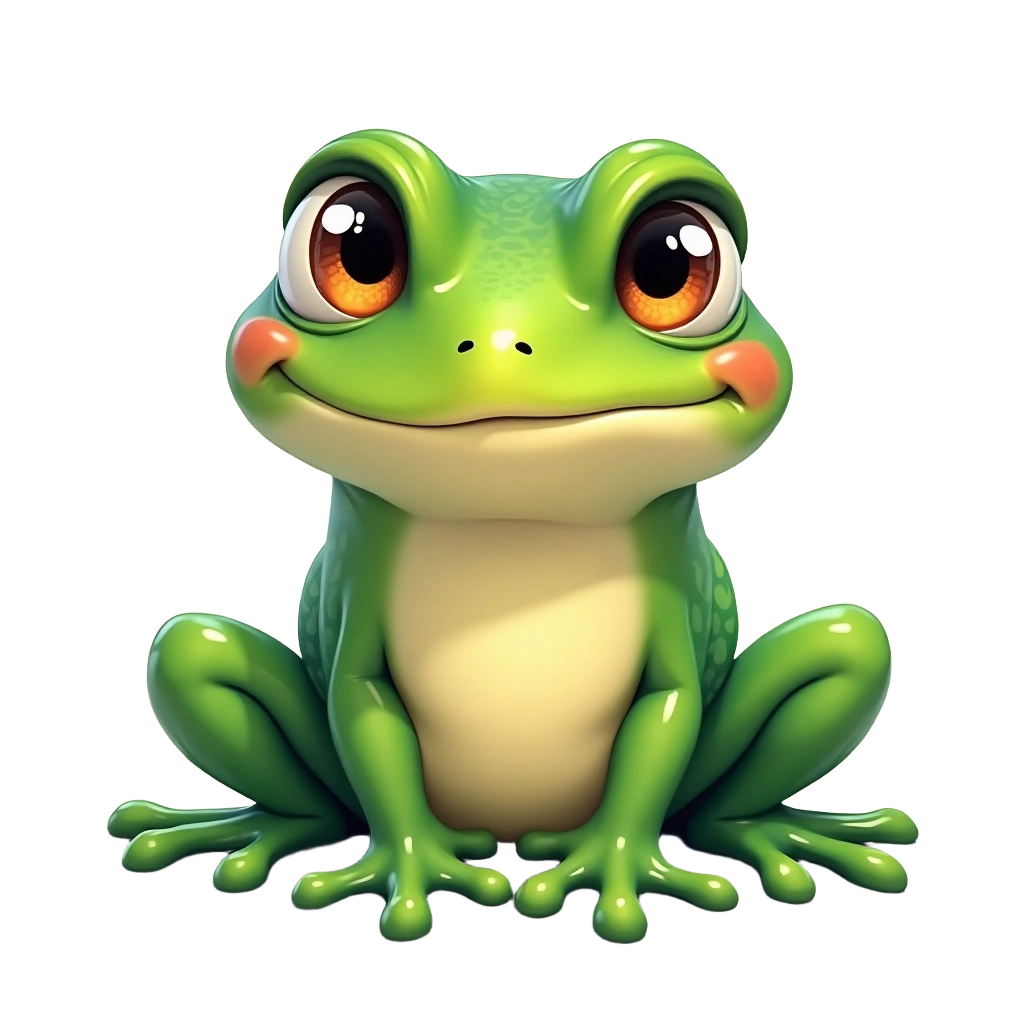 Charming Frog Illustration